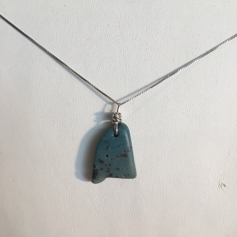 Sterling silver with genuine stone